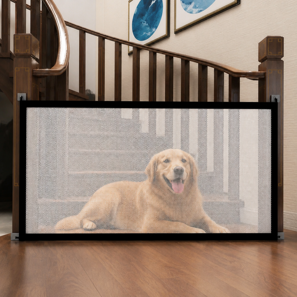 Ortekor Adjustable Breathable Mesh Safety Gate (No-Drill Installation)
