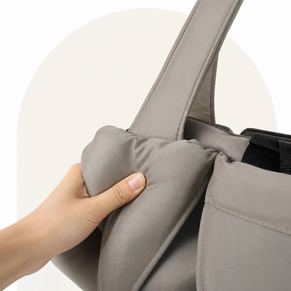 Ortekor Adjustable Crossbody & Hard-Bottom Pet Carrier