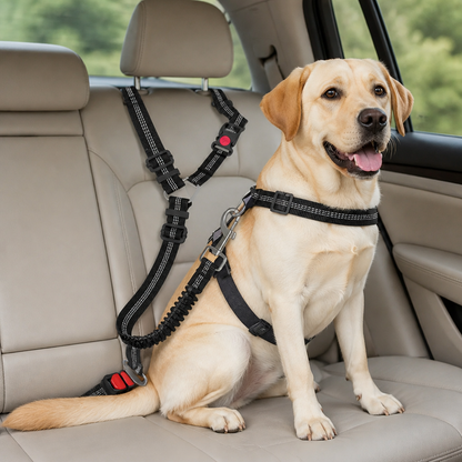 Ortekor Adjustable Elastic Bungee Dog Seat Belt