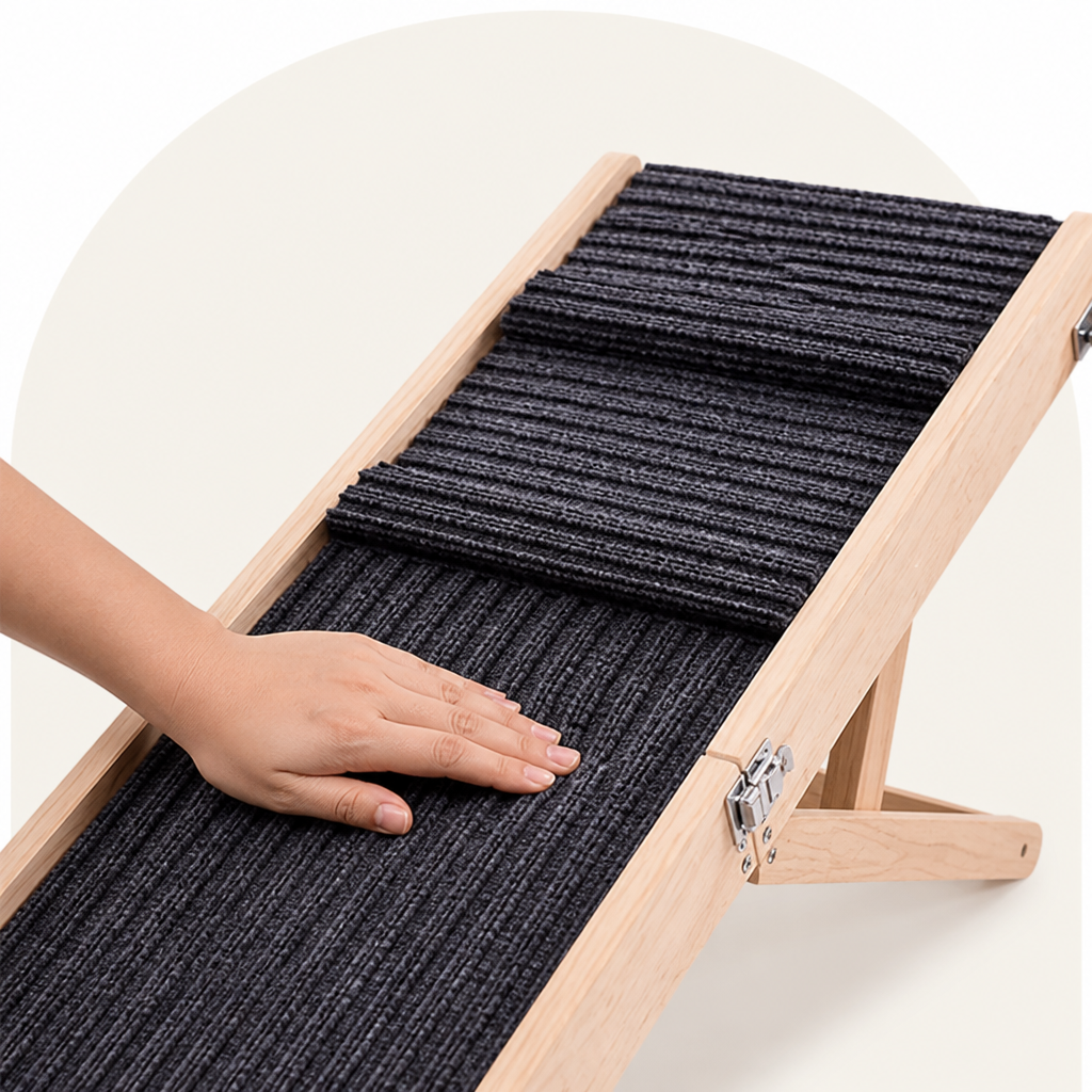 Ortekor Adjustable & Foldable Anti-Slip Dog Ramp