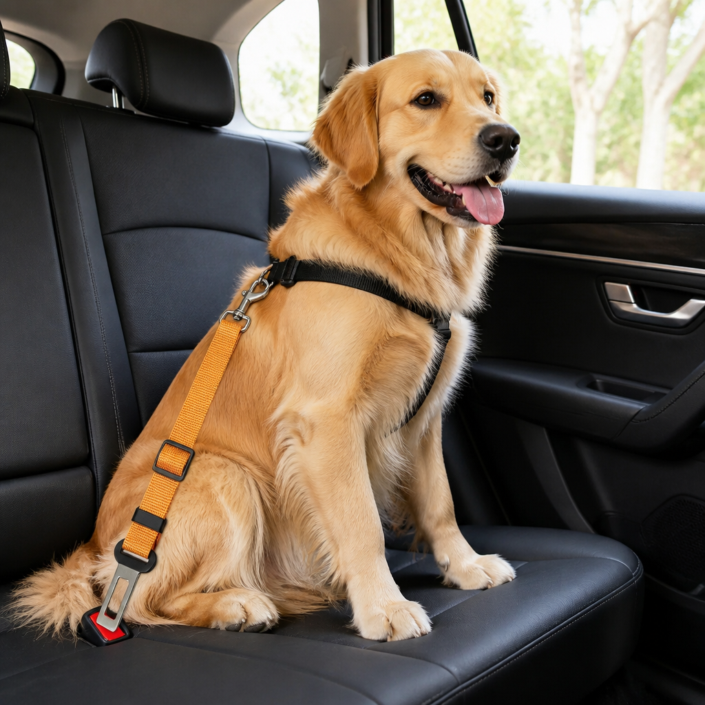 Ortekor Adjustable Nylon & Zinc Alloy Car Seat Belt