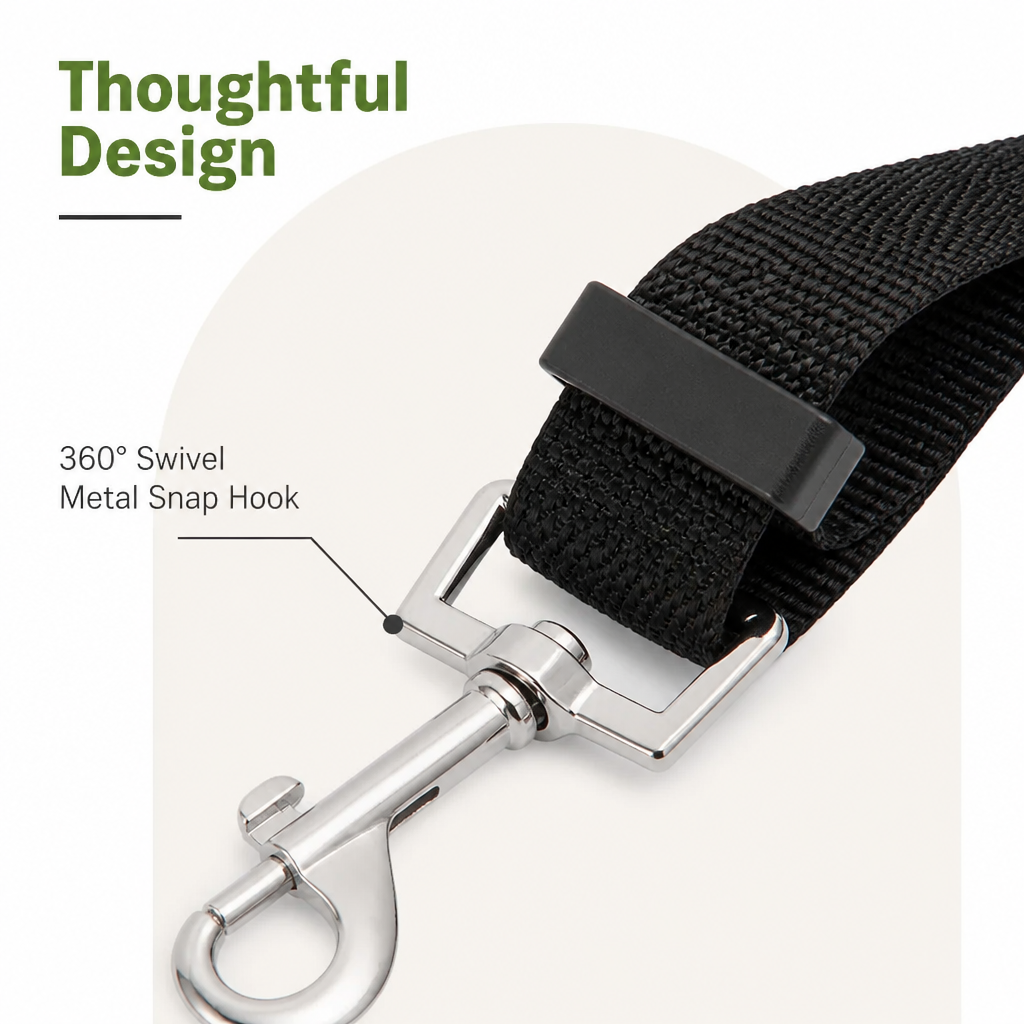 Ortekor Adjustable Nylon & Zinc Alloy Car Seat Belt