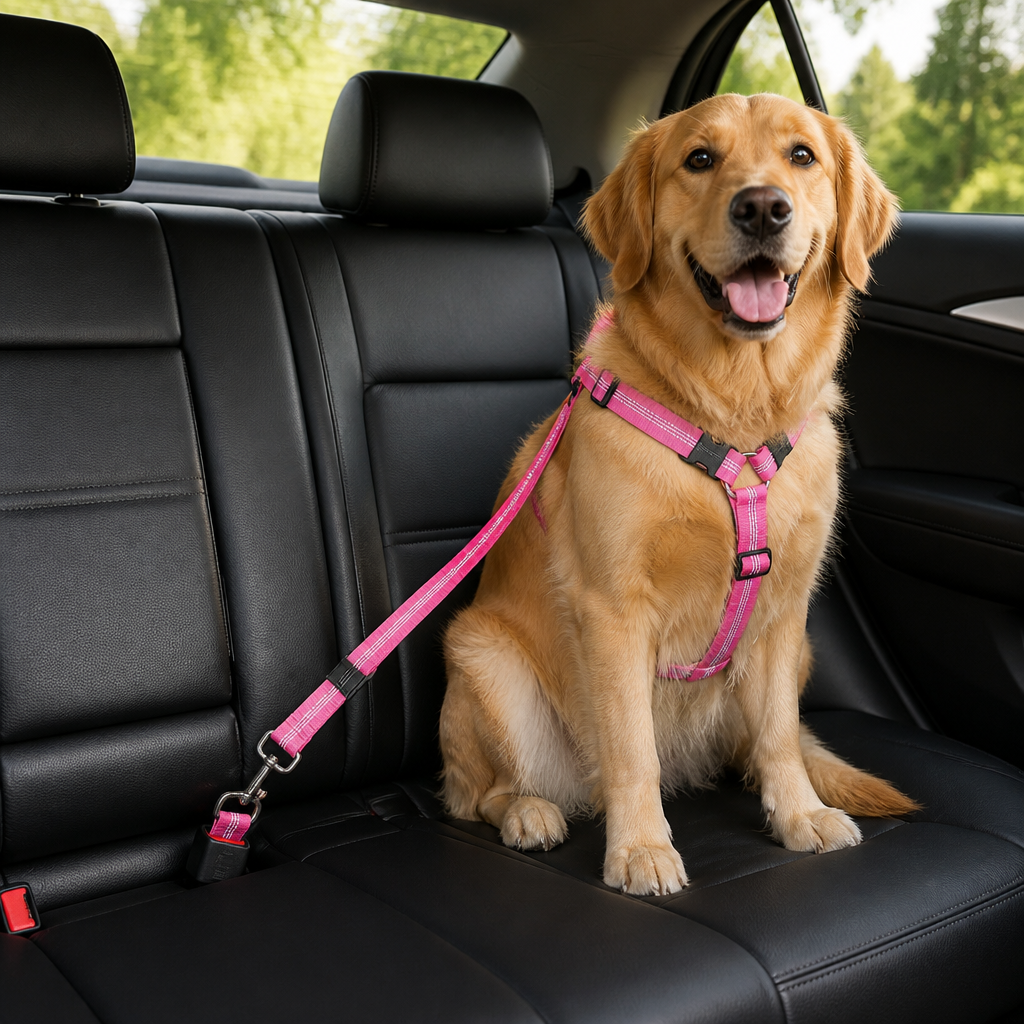 Ortekor Adjustable Reflective Quick-Release Car Safety Belt