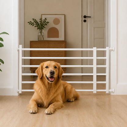Ortekor Adjustable Width & Tool-Free Indoor Pet Gate