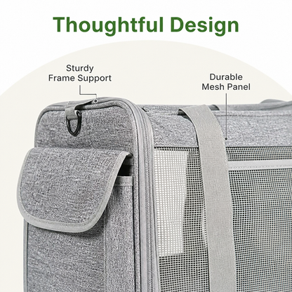 Ortekor Airline-Approved Rolling & Foldable Pet Carrier