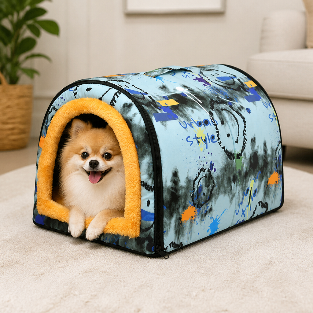 Ortekor All-Season Dismantlable & Washable Pet House (Detachable Cushion)