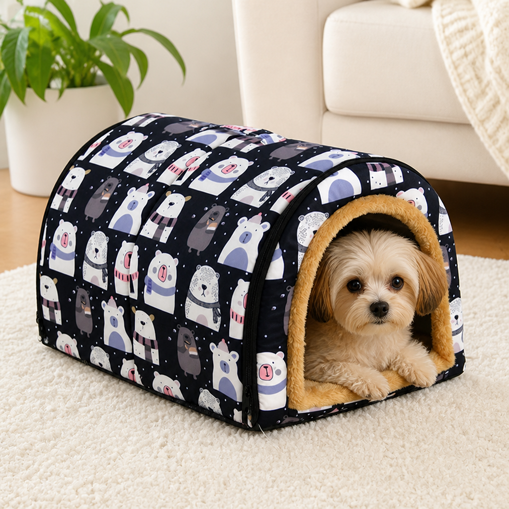 Ortekor All-Season Dismantlable & Washable Pet House (Detachable Cushion)