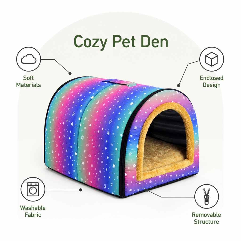 Ortekor All-Season Dismantlable & Washable Pet House (Detachable Cushion)
