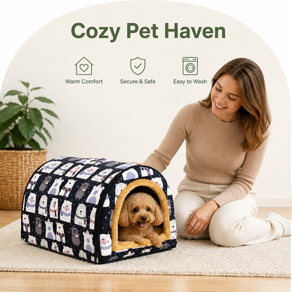 Ortekor All-Season Dismantlable & Washable Pet House (Detachable Cushion)