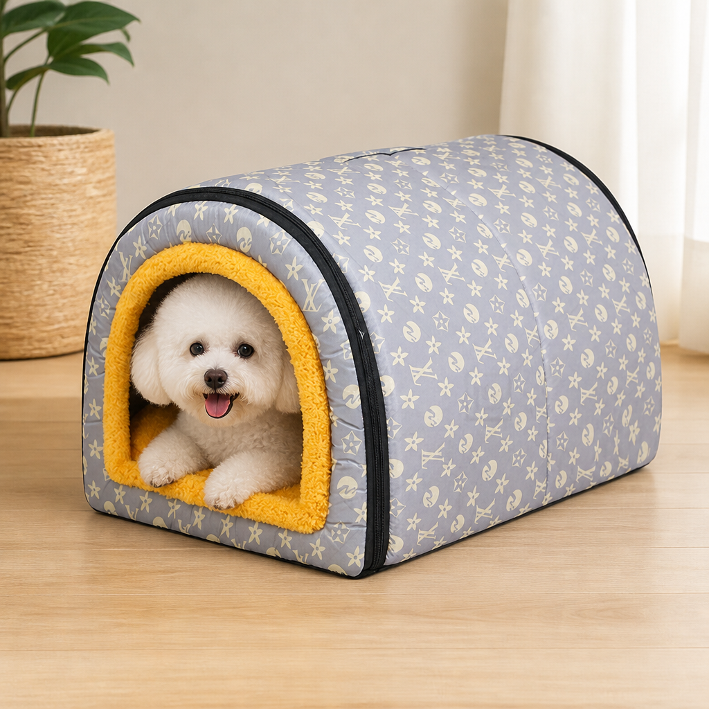 Ortekor All-Season Dismantlable & Washable Pet House (Detachable Cushion)