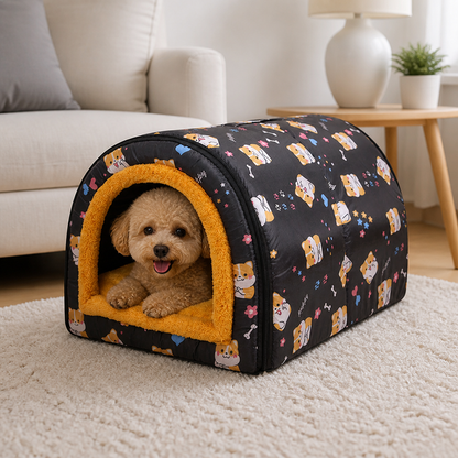 Ortekor All-Season Dismantlable & Washable Pet House (Detachable Cushion)