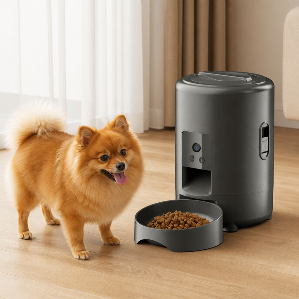 Ortekor App-Controlled & Portion-Controlled Pet Feeder (8.5-Cup Hopper)