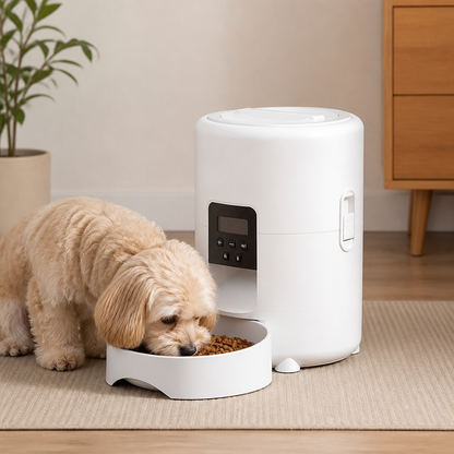 Ortekor App-Controlled & Portion-Controlled Pet Feeder (8.5-Cup Hopper)