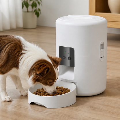 Ortekor App-Controlled & Portion-Controlled Pet Feeder (8.5-Cup Hopper)