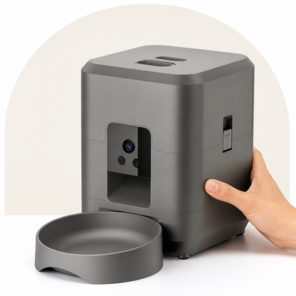 Ortekor App-Controlled Wi‑Fi Camera Automatic Pet Feeder (2L Capacity)