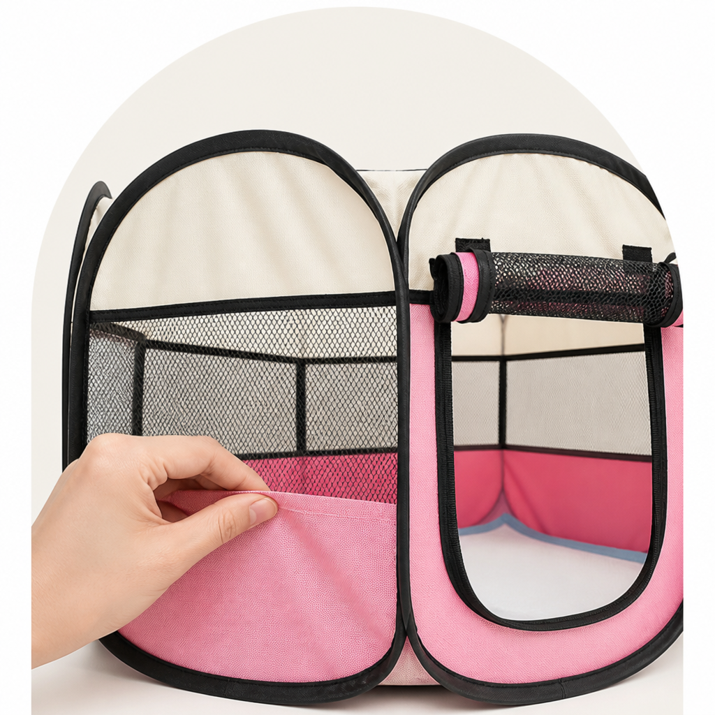 Ortekor Bite-Resistant Oxford & Mosquito-Proof Playpen Tent (Foldable)
