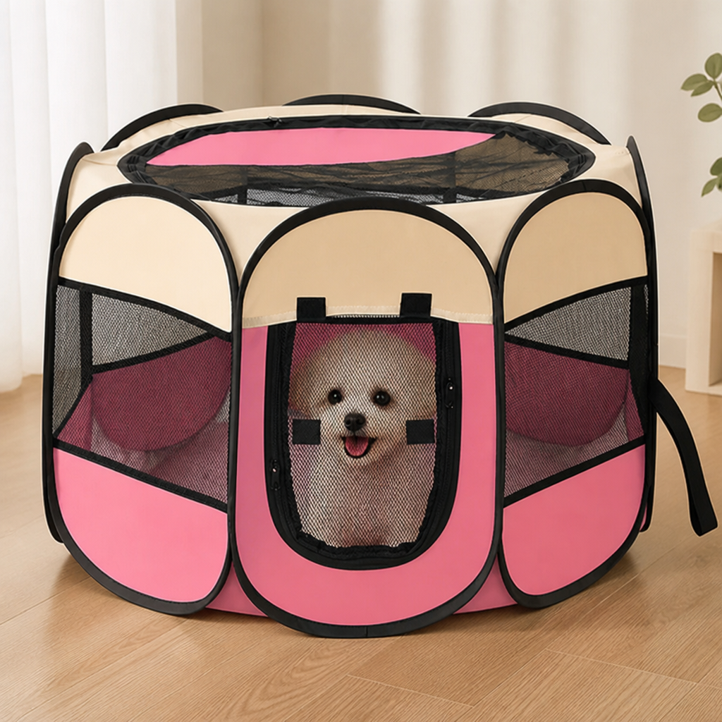 Ortekor Bite-Resistant Oxford & Mosquito-Proof Playpen Tent (Foldable)