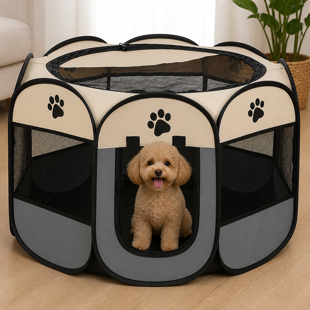 Ortekor Bite-Resistant Oxford & Mosquito-Proof Playpen Tent (Foldable)