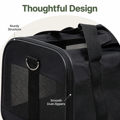 Ortekor Breathable & Foldable Pet Carrier (Airline-Approved)