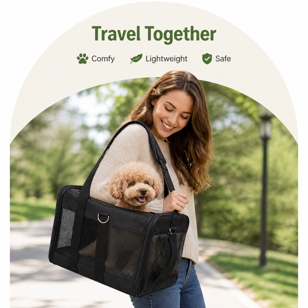 Ortekor Breathable & Foldable Pet Carrier (Airline-Approved)