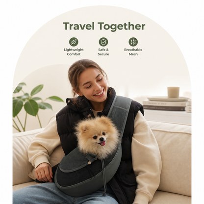 Ortekor Breathable Mesh & Adjustable Cross-Body Travel Carrier