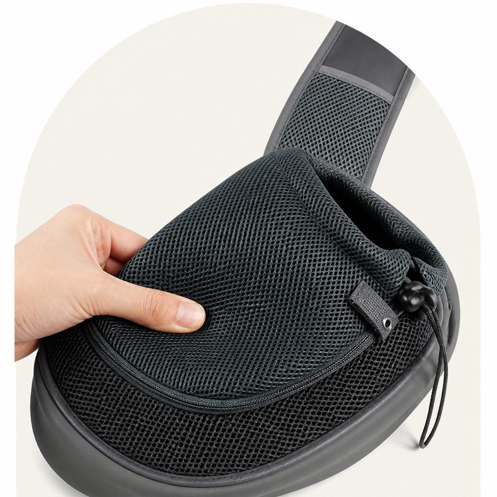 Ortekor Breathable Mesh & Adjustable Cross-Body Travel Carrier