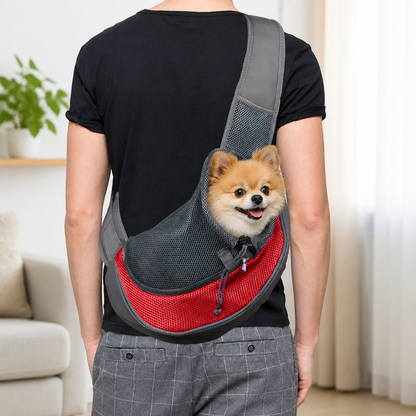 Ortekor Breathable Mesh & Adjustable Cross-Body Travel Carrier