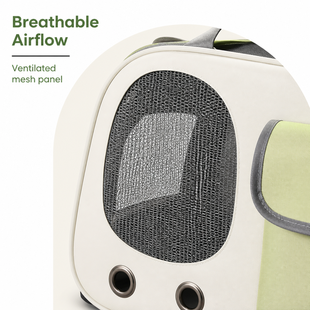 Ortekor Breathable Mesh & Bubble Window Travel Carrier