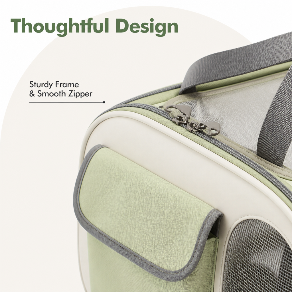 Ortekor Breathable Mesh & Bubble Window Travel Carrier
