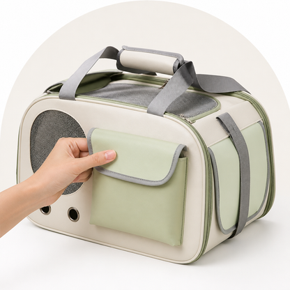 Ortekor Breathable Mesh & Bubble Window Travel Carrier