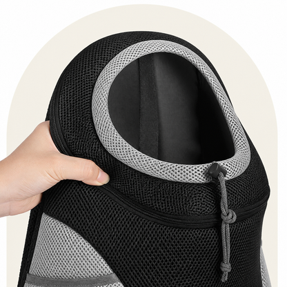 Ortekor Breathable Mesh & Padded Pet Backpack Carrier (Front/Back Convertible)