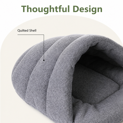 Ortekor Calming Plush Fleece Pet Cave Bed