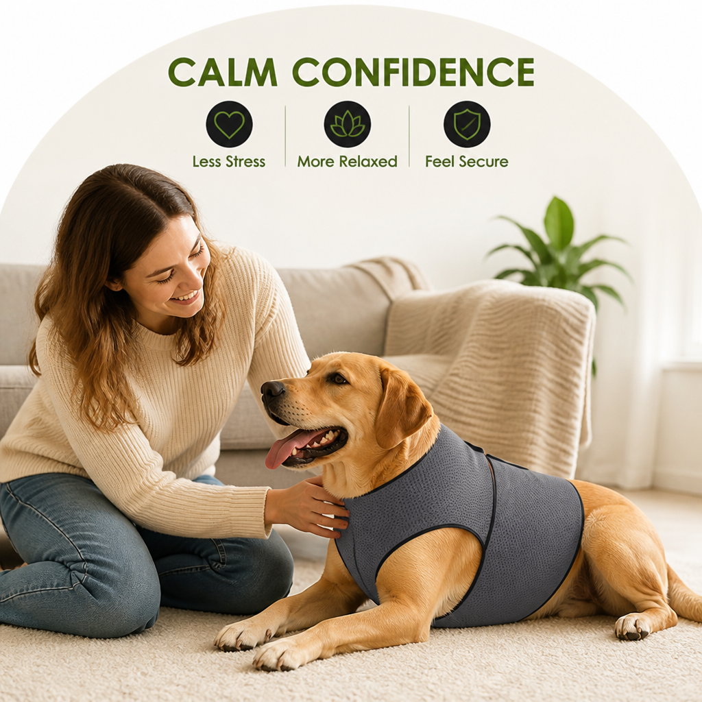 Ortekor Calming Snug Wrap Dog Jacket (Adjustable Velcro)