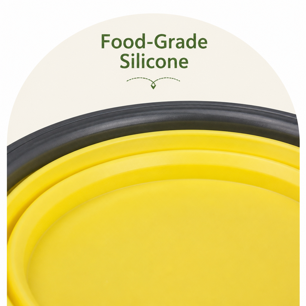 Ortekor Collapsible Food-Grade Silicone Travel Bowl