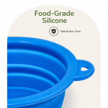 Ortekor Collapsible Silicone & Travel-Friendly Dog Bowl