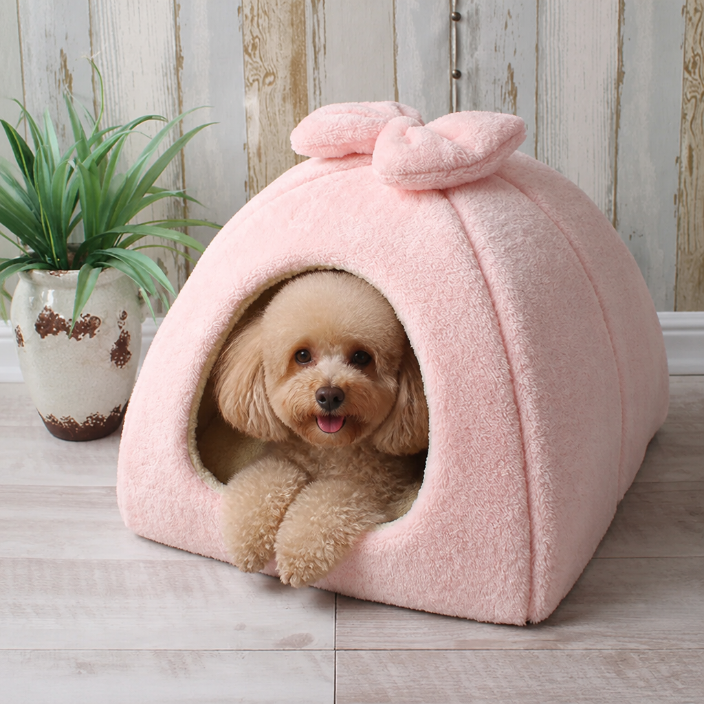 Ortekor Coral Velvet Lining Pet Bed (Removable Washable Mat)
