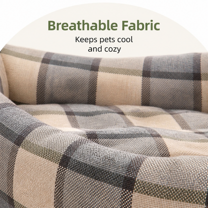 Ortekor Cotton & Linen Breathable Pet Nest (Removable Cover)