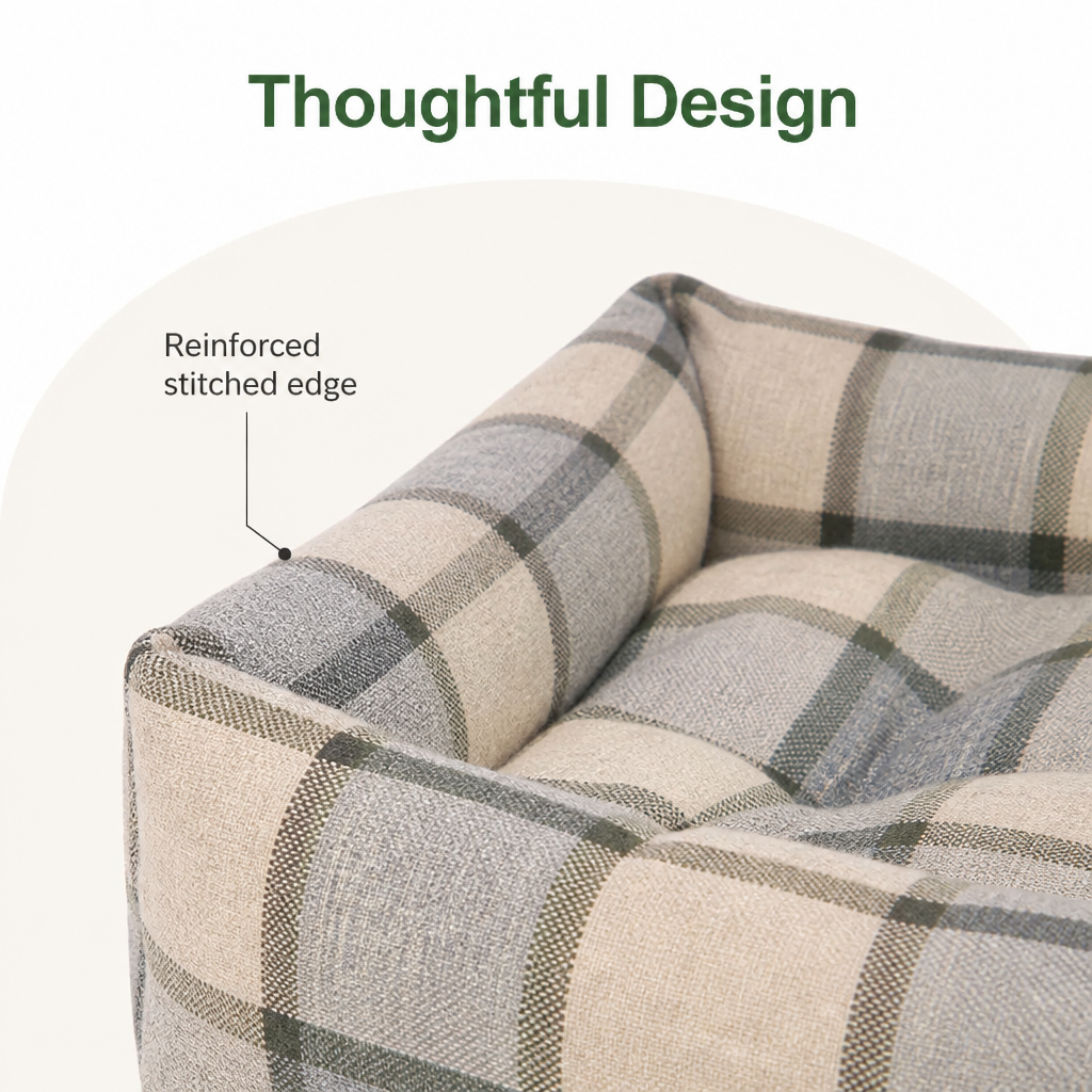 Ortekor Cotton & Linen Breathable Pet Nest (Removable Cover)