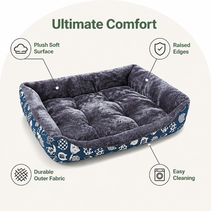 Ortekor Cozy Insulated Plush Dog Bed