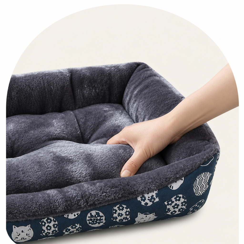 Ortekor Cozy Insulated Plush Dog Bed