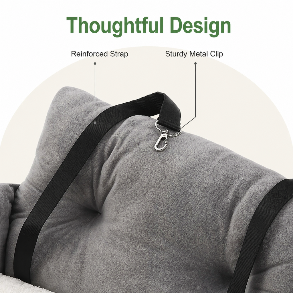 Ortekor Cushioned Plush Washable Car Seat Cover (Foldable Hammock)
