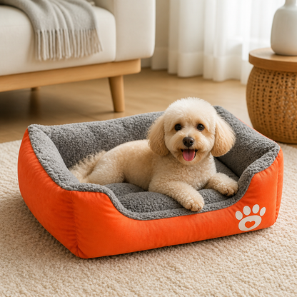 Ortekor Deep Plush & Calming Dog Bed