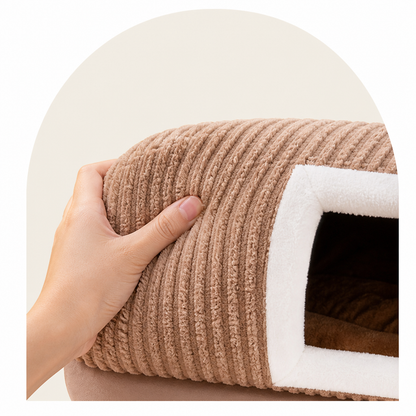 Ortekor Detachable Washable Coral Velvet & PP Cotton Kennel Mat