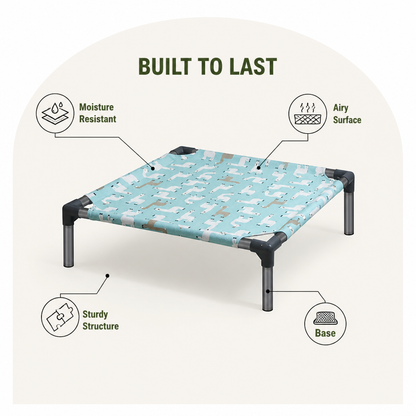 Ortekor Detachable Washable & Moisture-Proof Dog Hammock Bed (Non-Slip)