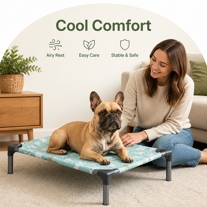 Ortekor Detachable Washable & Moisture-Proof Dog Hammock Bed (Non-Slip)