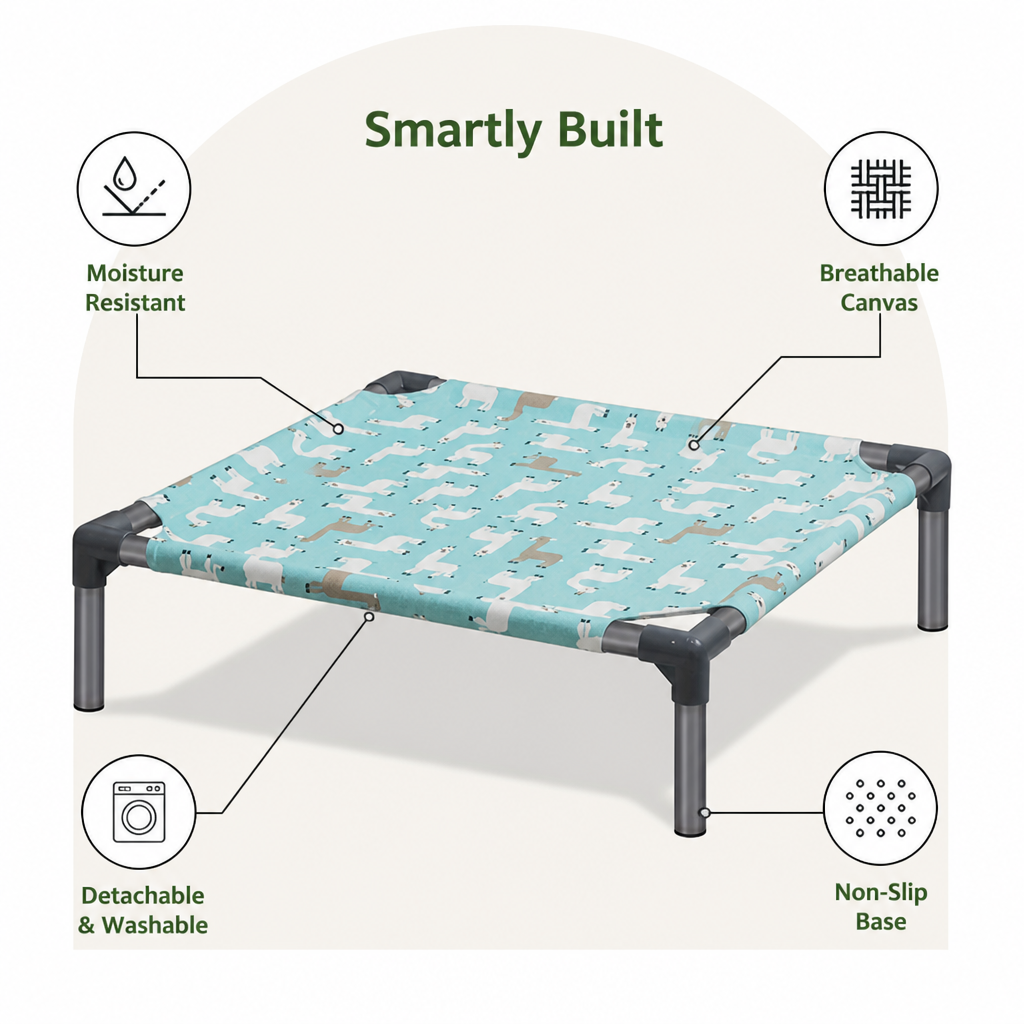 Ortekor Detachable & Washable Raised Hammock Bed