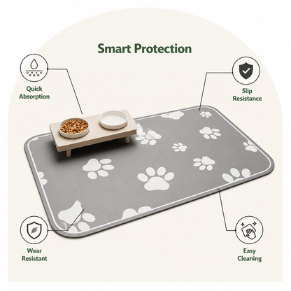 Ortekor Diatomite Absorbent & Non-Slip Pet Mat