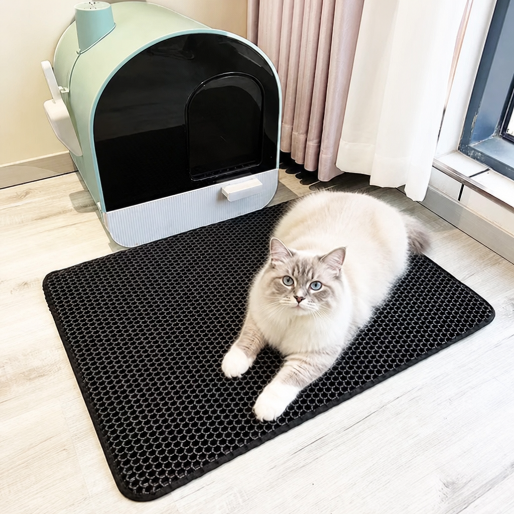 Ortekor Double-Layer Honeycomb & Waterproof Cat Litter Mat