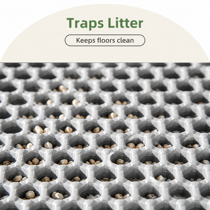 Ortekor Double-Layer Honeycomb Waterproof & Non-Slip Cat Litter Mat