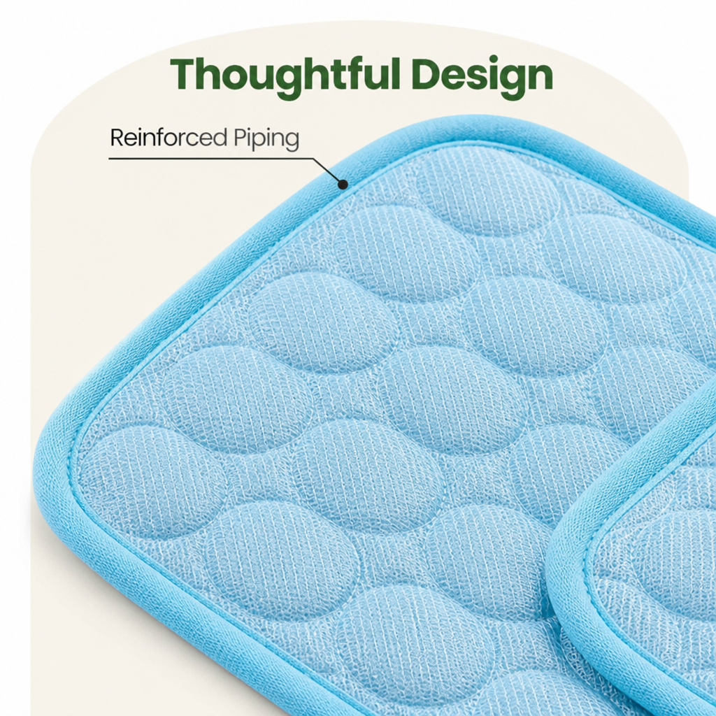 Ortekor Dual-Sided Ice Silk Cooling Pet Mat (Machine Washable)